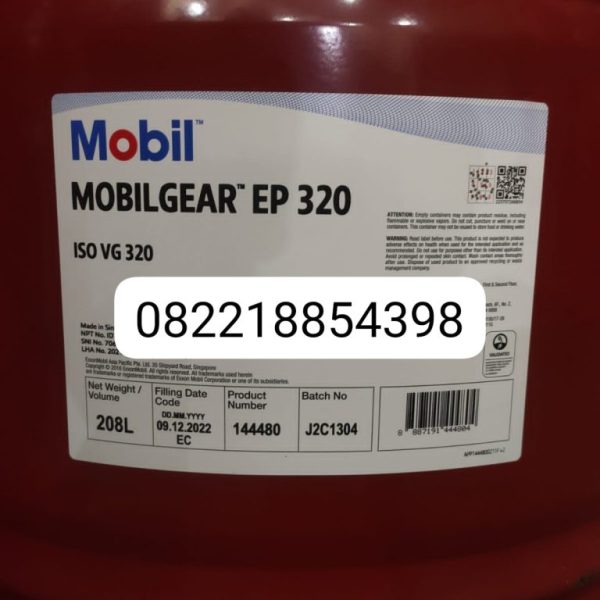 Mobilgear EP 320 Mineral Gear Oil, Drum 208 Lt